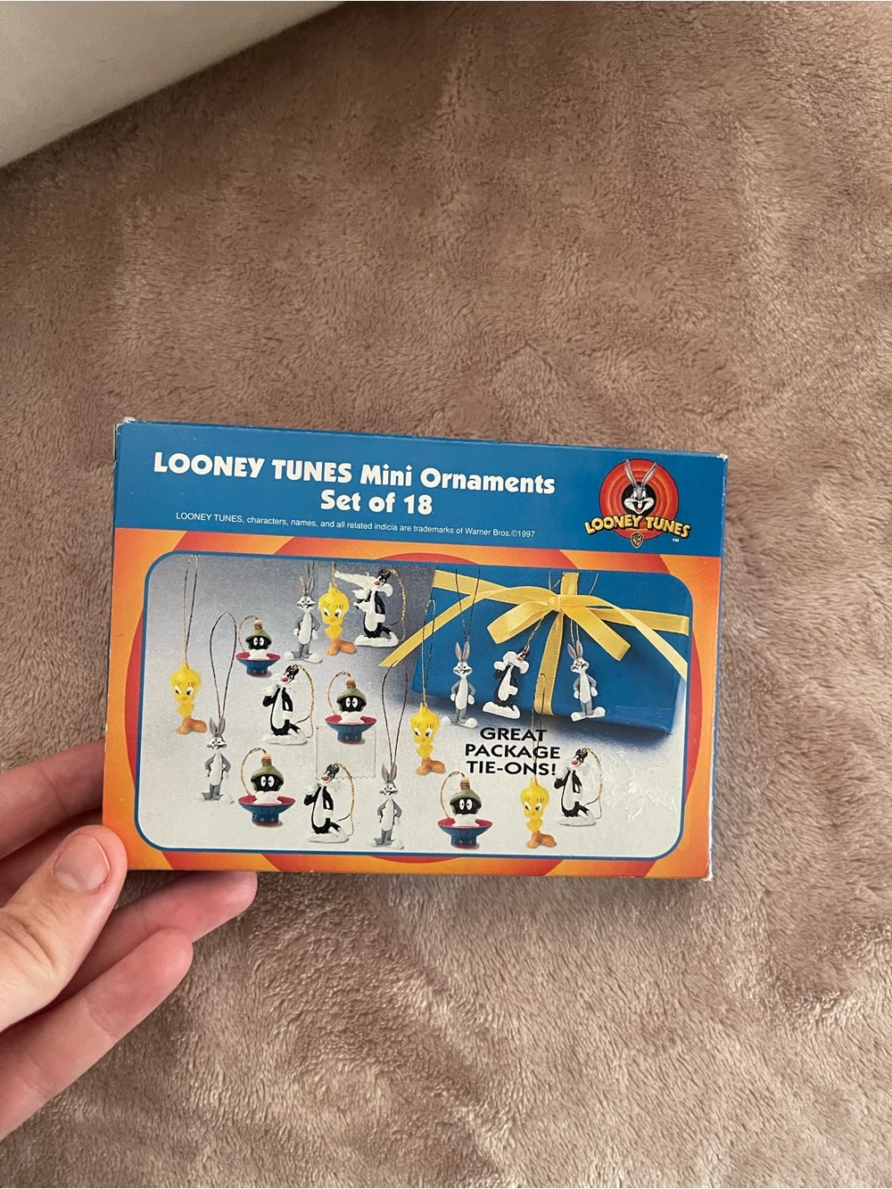Vintage Looney Tunes New In Box Miniature Ornaments